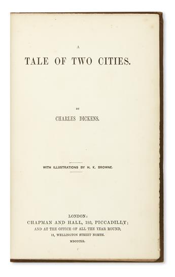 DICKENS, CHARLES. A Tale of Two Cities.